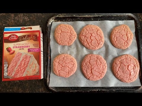 How To Make Strawberry Cookies Out Of Cake Mix