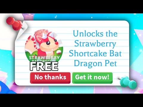How To Get A Strawberry Bat Dragon In Adopt Me