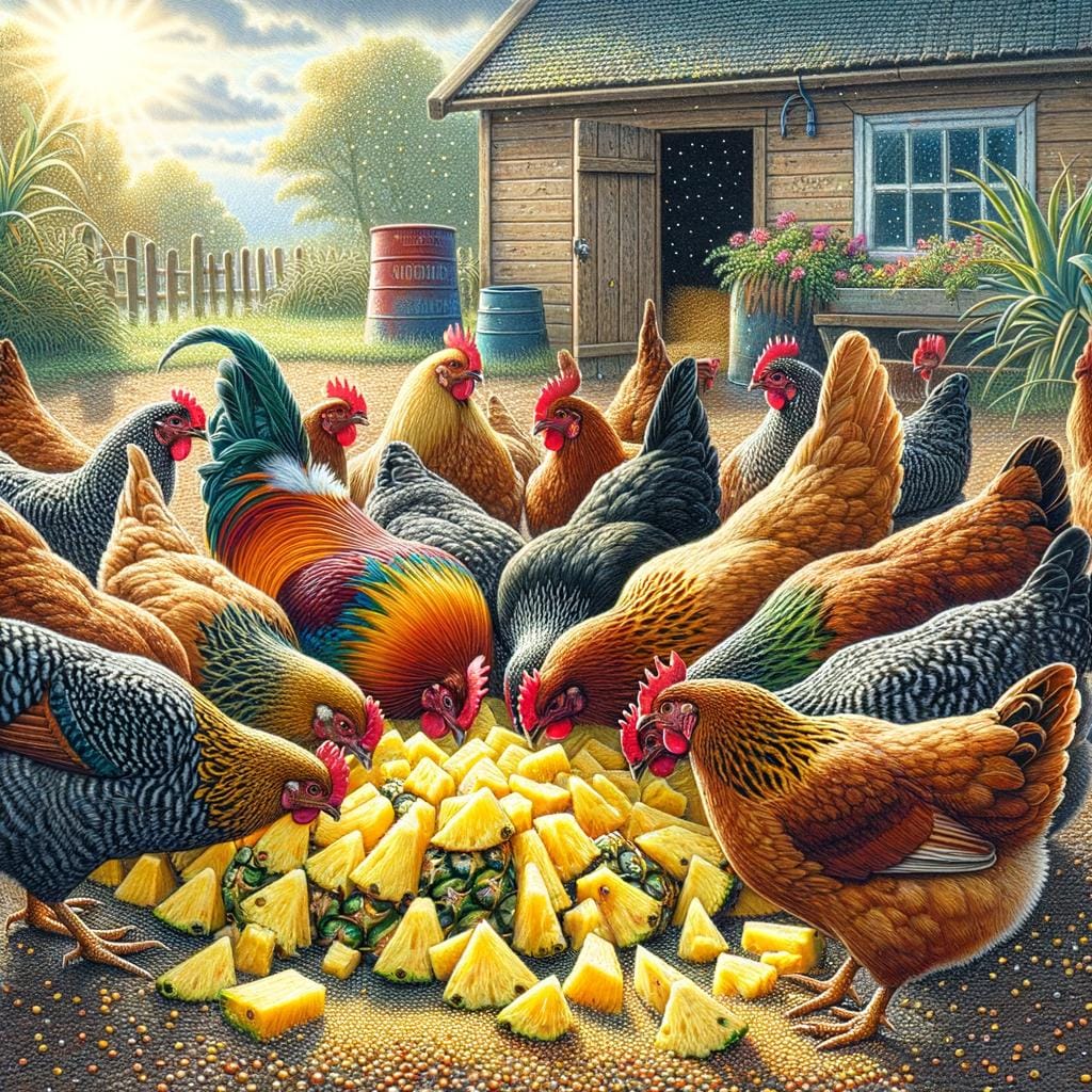 Can Chickens Have Pineapple Scraps