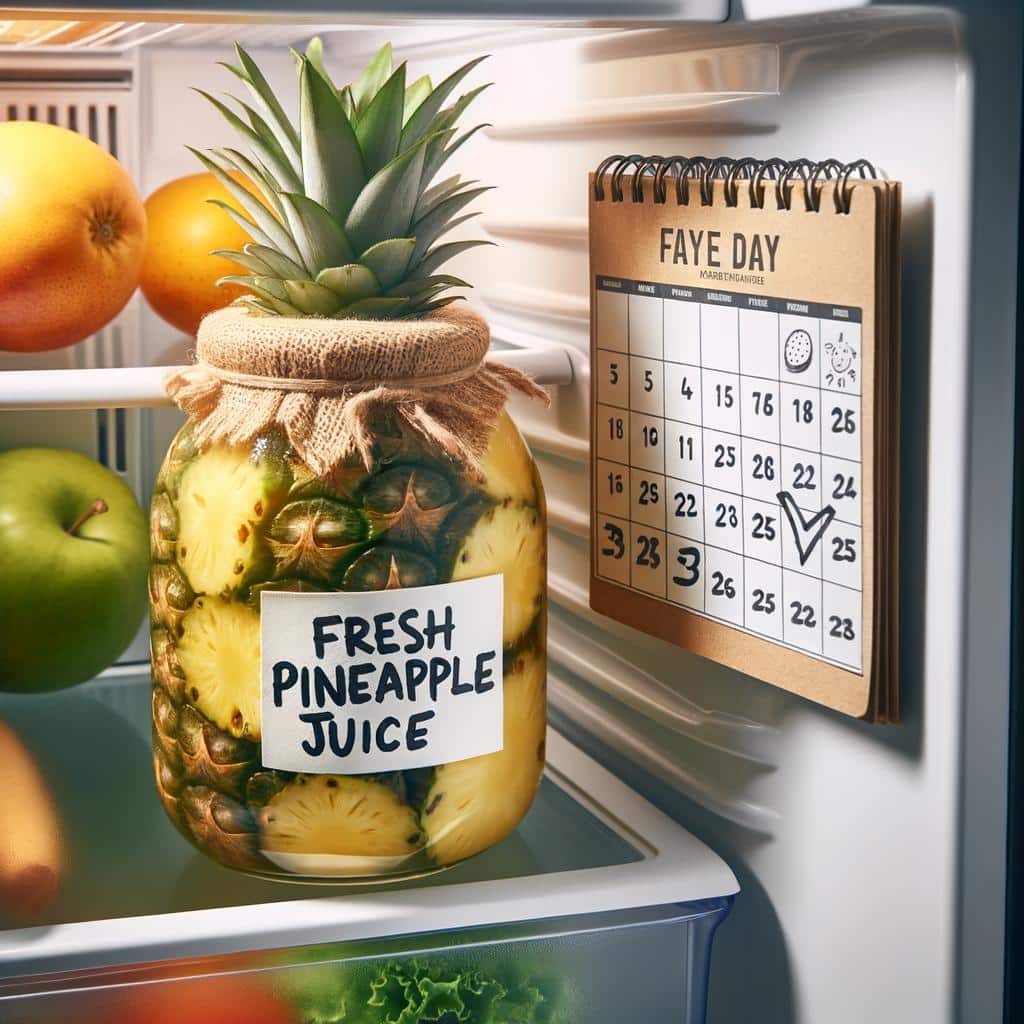 How Long Does Fresh Pineapple Juice Last In The Fridge