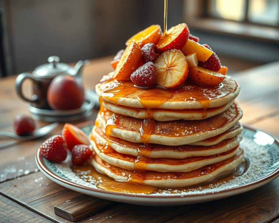 roasted fruit pancakes roasted fruit pancakes